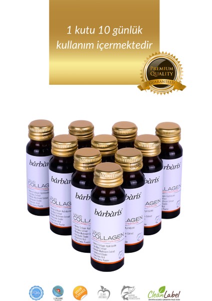 Liquid Collagen Takviye Edici Gıda 50 ml x 10'lu 2 Kutu