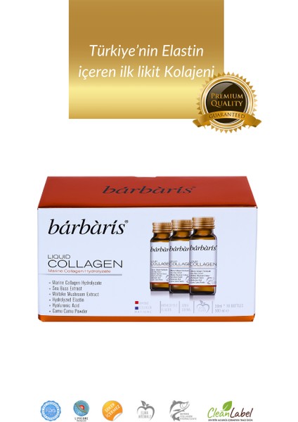 Liquid Collagen Takviye Edici Gıda 50 ml x 10'lu 3 Kutu (1 Aylık Set)