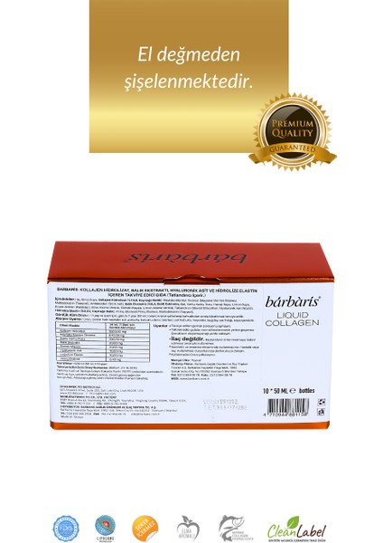 Liquid Collagen Takviye Edici Gıda 50 ml x 10'lu 3 Kutu (1 Aylık Set)
