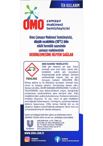 Çamaşır Makinesi Temizleyicisi Çam Esintisi Derinlemesine Hijyen 200 ml