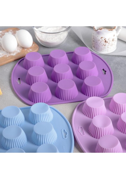 Tartolet Muffin Kek Pasta Silikon Kalıbı