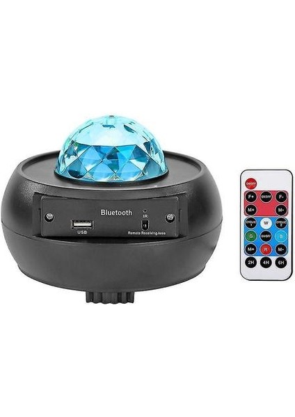 LED Star Light Projektör, Bt Müzik Çalar, Galaxy Starry, Gece Okyanus Dalga Lambası (Yurt Dışından)