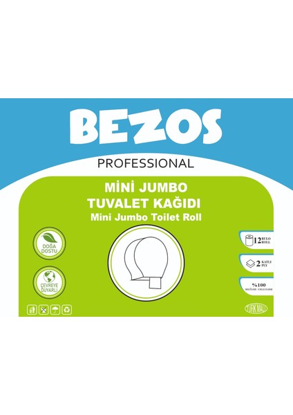 Professıonal Mini Jumbo Tuvalet Kağıdı 12 Rulo