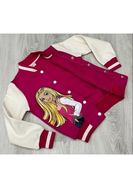 Minik Ikon Zara Kız Çocuk Barbie College Ceket