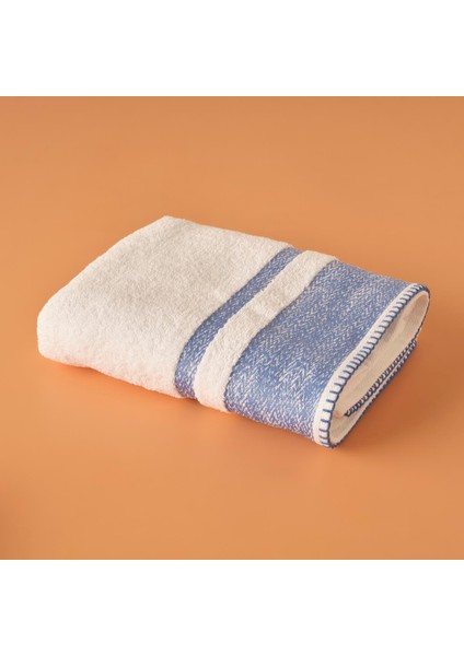 Pamuk Melange Banyo Havlusu Mavi (70X120 Cm)