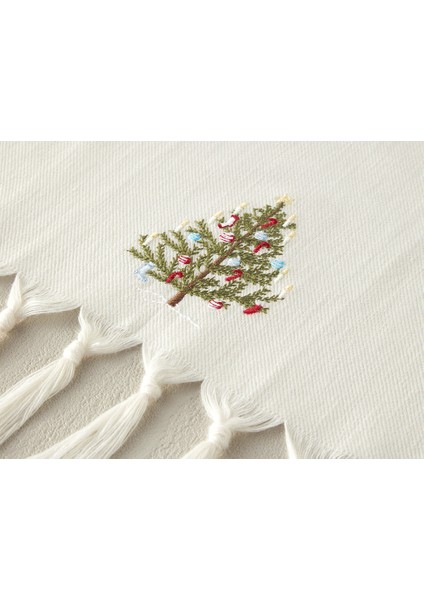 Yılbaşı Fancy Tree Pamuk Kurulama Bezi 30X50 cm Beyaz modelleri