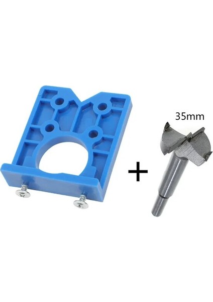 Set B 35MM Menteşe Delik Delme Kılavuzu Bulucu Menteşe Delme Jig Matkap Uçları Ağaç Işleme Kapı Delik Açıcı Dolap Aksesuarları Araçları (Yurt Dışından)