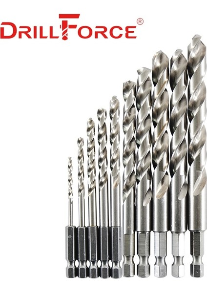 4.5mm 10 Adet 10 Adet 1.5MM-13MM M35 Hssco Kobalt Matkap Uçları Hss Büküm Hex Hızlı Değişim Matkap Ucu Paslanmaz Çelik (1.5/2/3/4/5/6/7/8/10/13MM) (Yurt Dışından)