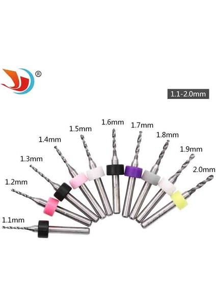 10 Adet 0.3-1.2mm Yuvarlak Saplı 10 Adet/takım Mikro Mini Büküm Matkap Uçları Seti Pcb Baskı Devre Tungsten Karbür Gravür Aracı Metal Işleme (Yurt Dışından) fiyatları