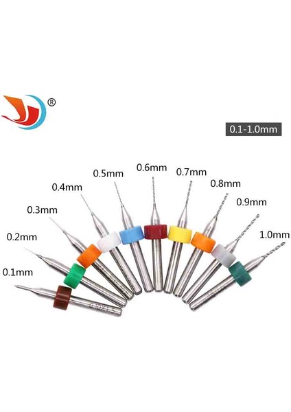 10 Adet 0.3-1.2mm Yuvarlak Saplı 10 Adet/takım Mikro Mini Büküm Matkap Uçları Seti Pcb Baskı Devre Tungsten Karbür Gravür Aracı Metal Işleme (Yurt Dışından) modelleri