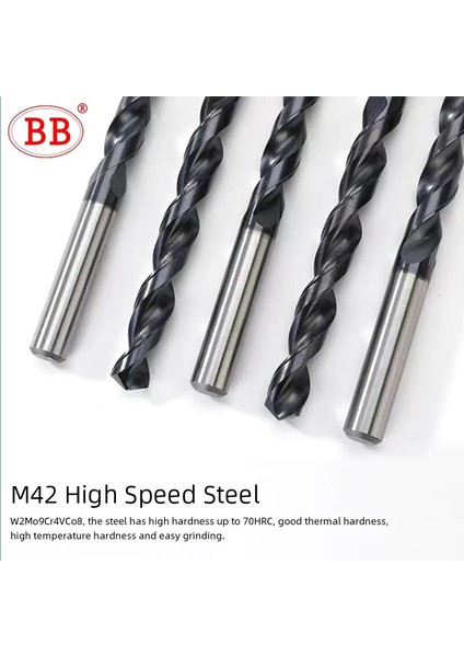 Hss-Hpm 6.8mm (5 Adet) Bb M42 Kobalt Büküm Matkap Ucu Hsse Co8 DIN338 Hss-Pm Karbon Çelik Bakır Paslanmaz Çelik Delik Aracı Için Yüksek Performans 1MM-13MM (Yurt Dışından) modelleri