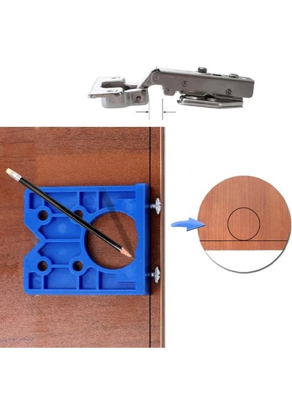 Set B 35MM Menteşe Delik Delme Kılavuzu Bulucu Menteşe Delme Jig Matkap Uçları Ağaç Işleme Kapı Delik Açıcı Dolap Aksesuarları Araçları (Yurt Dışından) modelleri