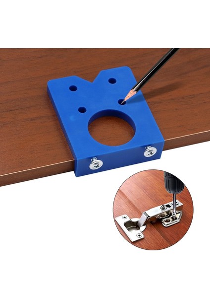 Set B 35MM Menteşe Delik Delme Kılavuzu Bulucu Menteşe Delme Jig Matkap Uçları Ağaç Işleme Kapı Delik Açıcı Dolap Aksesuarları Araçları (Yurt Dışından) fırsatları