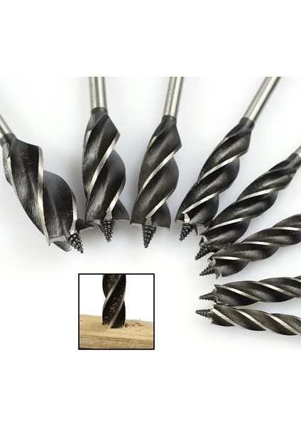 12X66X165MM Marangoz Matkap Ucu Hex Shank Ahşap Freze Kesici 4 Flüt Burgu Matkap Ucu 10-25MM Ağaç Işleme Büküm Matkap Uçları Ahşap Delik Açıcı (Yurt Dışından) fırsatları