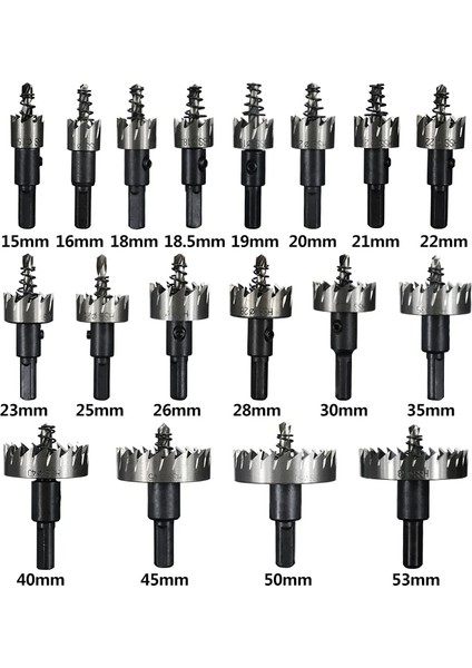 35MM Cmcp Hss Delik Testere Kesici 15-53MM Karbür Ucu Çekirdek Matkap Ucu Metal Delik Kesici Delme Alaşımlı Delik Testere Seti (Yurt Dışından) fiyatları