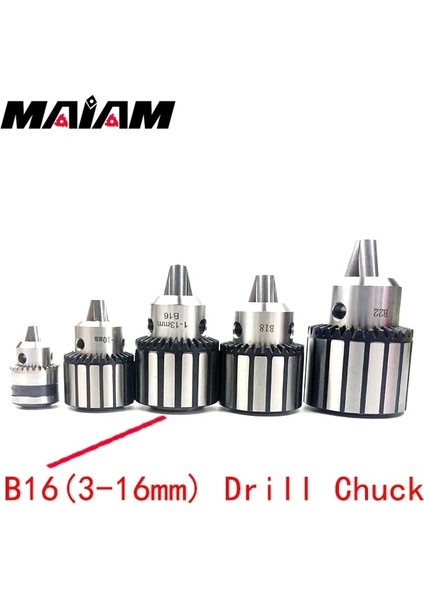 B16(3-16MM) Matkap Chuck B10 B12 B16 B18 0.6-6mm 1-10MM 1-16MM 1-13MM 3-16MM 1-16MM Chuck Cnc Takım Tezgahı Matkap Aynası Rotasyon Sıkma (Yurt Dışından)