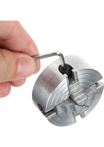 Yeni Alüminyum Metal Torna Aynası Z011A 4 Çeneli Ayna Kelepçe Aksesuarı Mini Metal Torna Aksesuarları Matkap Chuck (Yurt Dışından) fırsatları