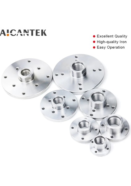 50MM 1 Inç x 8tpı M33 * 3.5 / 1 Inç x 8tpı Ahşap Torna Torna Çelik Yüz Plakası Chuck Flanş Çapı 2 "3" 4 "6" Inç Ön Plaka (Yurt Dışından)