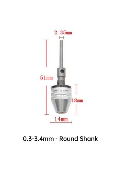 Yuvarlak Şaft 2.35MM Matkap Chuck Fikstürü Hex Shank Değişim Dönüştürücü Anahtarsız Tornavida Mil Kelepçesi Sabitleme Cihazı Motor Uçları Adaptörü Için Mikro Tutucu (Yurt Dışından)
