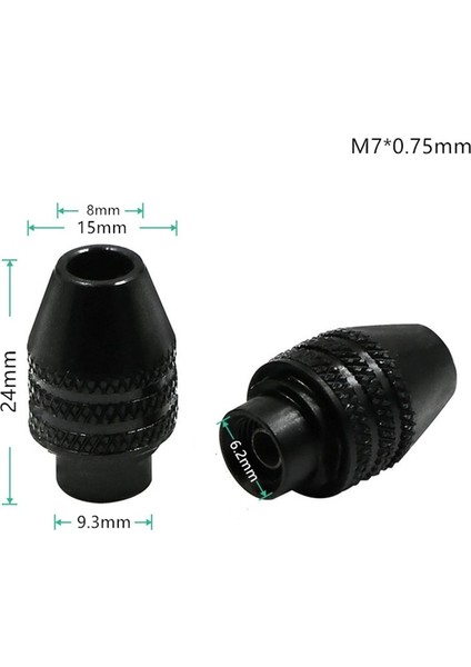 Uzun Kuyruk M7X0.75MM 0.3-3.2mm Evrensel Üç Çeneli Matkap Chuck Adaptörü Dönüştürücü Fan Chuck Anahtarsız Adaptör Dönüştürücü Dremel Oyma Makinesi (Yurt Dışından)