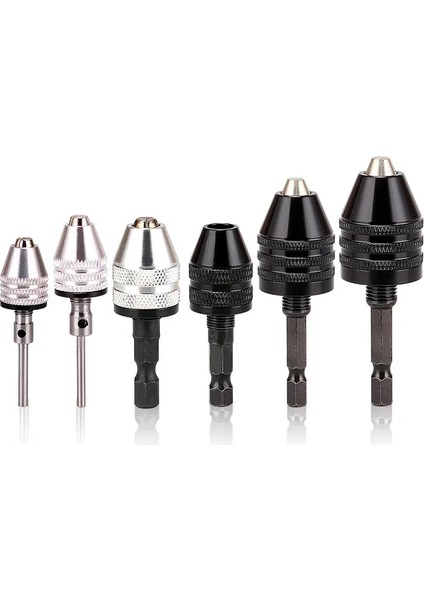 Kelepçe Aralığı0.3-3.4mm Matkap Chuck Anahtarsız Tornavida Darbeli Sürücü Adaptörü Elektrikli Mikro Motor Kelepçe Mini Chuck Fikstürü Hex Shank Matkap Uçları Adaptörü (Yurt Dışından)
