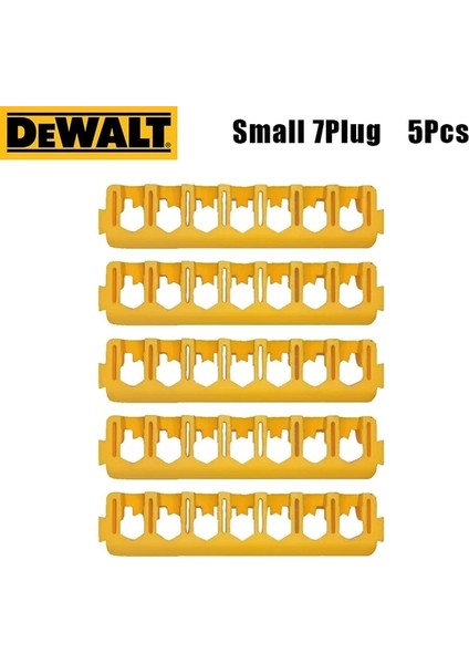 Küçük 7plug 5 Adet Tutucu Dewalt Matkap Parçaları Kutuları Dewalt Alet Aksesuarları Depolama Vidalama Ucu Sabit Matkap Ucu Saklama Kutusu Braketi Şerit (Yurt Dışından)