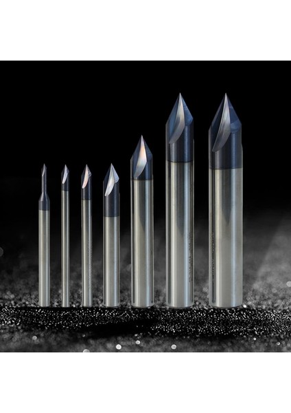 12MM 7 Boyutları Pah Freze Kesici 3 Flütlü 3/2/4/6/8/10/12MM 60° Cnc Yönlendirici Bit Tungsten Karbür Pah Uçlu Freze (Yurt Dışından) fiyatları
