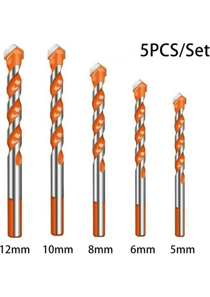 5 Adet 5-12MM 5-12 Adet 6mm Çok Fonksiyonlu Matkap Uçları Seramik Duvar Cam Delme Delik Çalışma El Aracı Üçgen Büküm Matkap Ucu Karbür Matkap (Yurt Dışından)