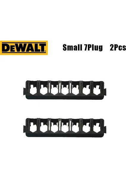 B Küçük 7 Fiş 2 Adet Tutucu Dewalt Matkap Parçaları Kutuları Dewalt Alet Aksesuarları Depolama Vidalama Ucu Sabit Matkap Ucu Saklama Kutusu Braketi Şeridi (Yurt Dışından)