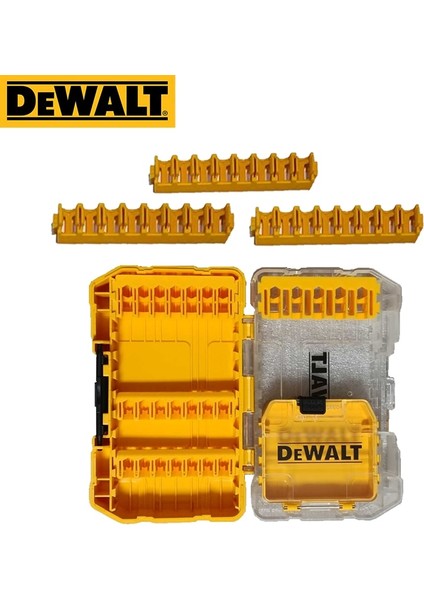 B Küçük 7 Fiş 2 Adet Tutucu Dewalt Matkap Parçaları Kutuları Dewalt Alet Aksesuarları Depolama Vidalama Ucu Sabit Matkap Ucu Saklama Kutusu Braketi Şeridi (Yurt Dışından)