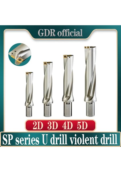 2d C25-D21-SP06 Yüksek Kaliteli Wc Sp Matkap Uçları U Matkap C20 C25 C32 Sp Serisi Matkap Uçları 2d 3D 4d 5d Metal Matkap Uçları Spmg Sp Insert Hızlı U Matkap (Yurt Dışından)