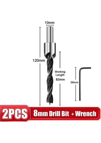 10 mm Gümüş 3-10MM Hss Havşa Matkap Ucu Seti Yüksek Karbon Çelik Yuvarlak Şaft Pah Bıçak Matkap Ahşap Plaka Delik Açıcı Ağaç Işleme Aletleri (Yurt Dışından)
