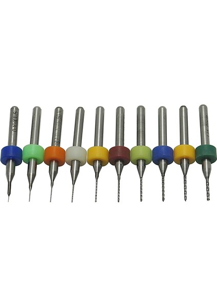 0.1 Ila 1.0mm 10 Adet/grup 3.175 Shank Karbür Pcb Gravür Matkap Uçları Baskı Devre Mini Cnc Delme Ucu Seti Gravür Freze 1mm 2mm (Yurt Dışından)