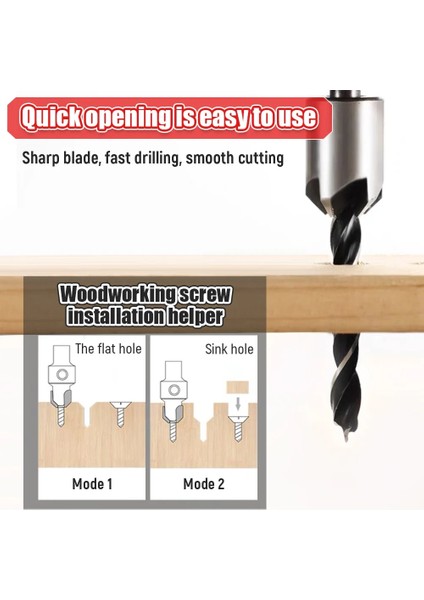 10 mm Gümüş 3-10MM Hss Havşa Matkap Ucu Seti Yüksek Karbon Çelik Yuvarlak Şaft Pah Bıçak Matkap Ahşap Plaka Delik Açıcı Ağaç Işleme Aletleri (Yurt Dışından) fırsatları