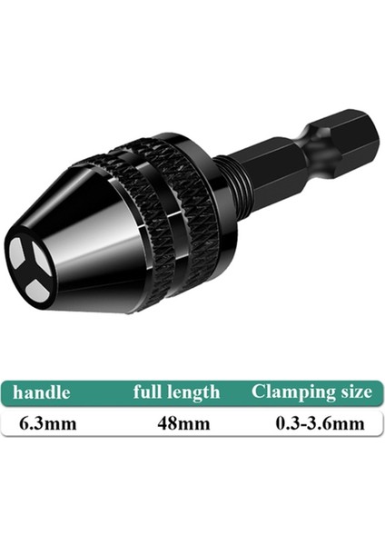 0 3 3 6mms 6.35MM Hex Shank Hızlı Değişim Anahtarsız Matkap Ucu Chuck Adaptörü Dönüştürücü Aracı Dremel Aksesuarları Matkap Vevor Tornillo De Banco (Yurt Dışından)