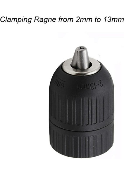 Matkap Chuck 2-13MM Dönüştürücü 1/2 "-20UNF Anahtarsız Matkap Chuck Konu Hızlı Değişim Adaptörü Sds 1/4" Altıgen Darbeli Sürücü Anahtarı Matkap Ucu Adaptörü (Yurt Dışından)
