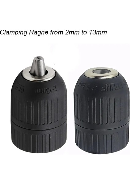 Matkap Chuck 2-13MM Dönüştürücü 1/2 "-20UNF Anahtarsız Matkap Chuck Konu Hızlı Değişim Adaptörü Sds 1/4" Altıgen Darbeli Sürücü Anahtarı Matkap Ucu Adaptörü (Yurt Dışından) modelleri