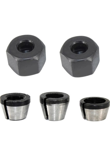5 Adet/takım 6mm 6.35MM 8mm Collet Chuck Adaptörü Gravür Kırpma Makinesi Aynaları Düzeltici Elektrikli Yönlendirici Bit Pensetler (Yurt Dışından)