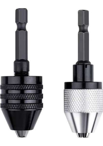 0.3-3.6mm Siyah Mini Mini Chuck Fikstürü Yüksek Kaliteli Matkap Chuck Adaptörü Kendiliğinden Sıkın Anahtarsız Tornavida Darbeli Sürücü Adaptörü Fikstürü Araçları (Yurt Dışından)