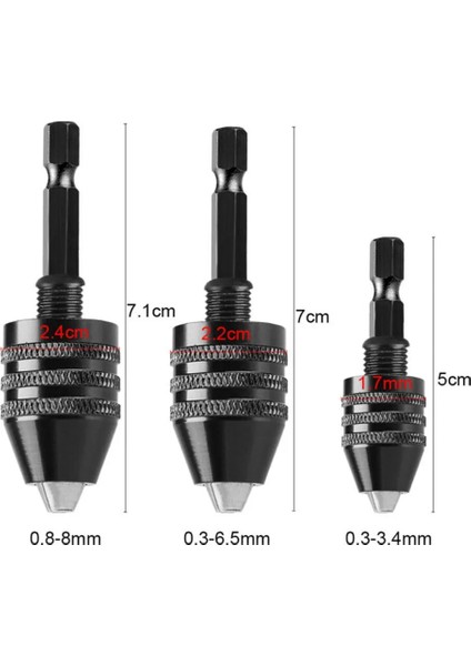 0.3-3.6 6.35MM Hex Mini Anahtarsız Matkap Chuck 0.3-8mm Kendinden Sıkmalı Elektrikli Matkap Uçları Pens Fikstür Araçları 1/4 "hex Shank Hızlı Değişim Dönüştürücü (Yurt Dışından) fırsatları