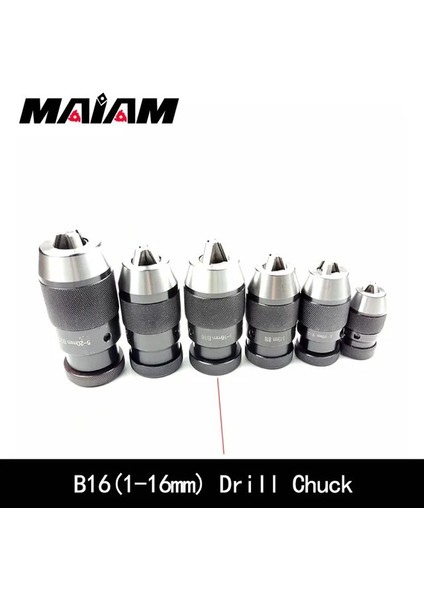 B16(1-16MM) B10 0.5-6mm B12 B16 B18 B22 1-10MM 1-13MM 1-16MM 5-20MM Endüstriyel Kendinden Sıkmalı Matkap Aynası Otomatik Kilitleme Aynası Pensi (Yurt Dışından)