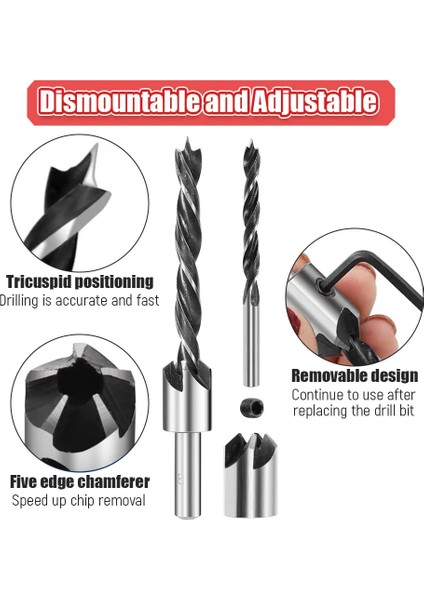 5 Adet Set 2 3-10MM Hss Havşa Matkap Ucu Seti Rayba Ağaç Işleme Pah Delme Matkap L-Anahtarı Havşa Delik Kesici Vida Delik Matkap (Yurt Dışından) fırsatları