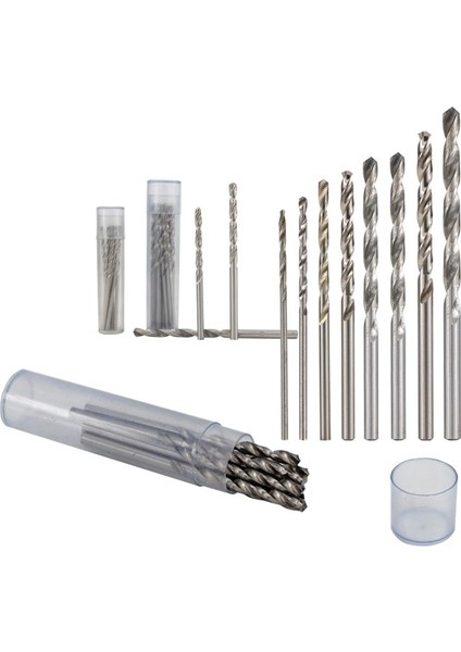 10 Adet 2.2mm 10 Adet 0.3-4.0mm Hss Büküm Matkap Ucu Seti Dremel Döner Aracı Düz Şaft Mini Matkap Ucu Seti El Aletleri (Yurt Dışından)
