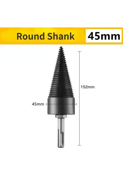 45MM Yuvarlak Şaft 32/38/42/45/50MM Ahşap Matkap Ucu Büküm Yakacak Odun Yarma Matkap Ucu Ahşap Ayırıcı Vida Konileri Bit Kare Yuvarlak Ahşap Matkap Ucu (Yurt Dışından)