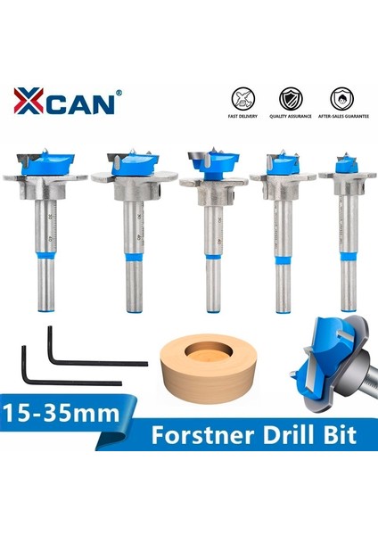 1 Adet 25MM Xcan Forstner Matkap Ucu 15-35MM Karbür Uçlu Matkap Ucu Seti Ayarlanabilir Çekirdek Matkap Sıkıcı Ucu Ağaç Işleme Aleti Delik Testere Kesici (Yurt Dışından)
