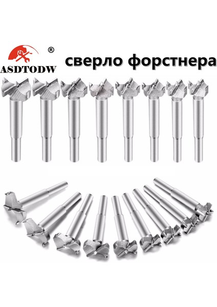 18MM 15MM-100MM Forstner Karbon Çelik Sıkıcı Matkap Uçları Ağaç Işleme Kendinden Merkezleme Delik Testere Tungsten Karbür Ahşap Kesici Alet Takımı (Yurt Dışından)