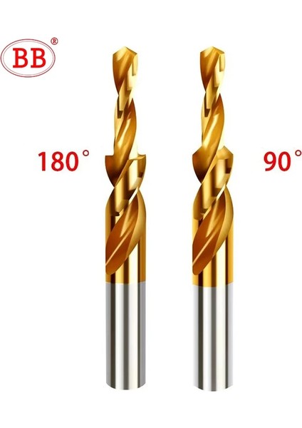 Altın Tin Kaplama M3-(D3.4mm) 180 Derece Bb Havşa Büküm Adım Matkap Çift Kesme Ucu Metal Için Hss 90 180 Derece M3 M4 M5 M6 M8 M10 M12 Koni Delme Aracı 1 Adet (Yurt Dışından)