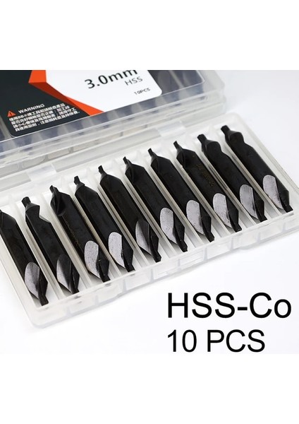 A-HSS-CO(10PCS) 1.25 Bb Merkez Matkap Karbür Hss Co M35 Havşa Pah Ucu A B Form Çapı 1 1.5 1.6 2 3.15 4 5 6 (Yurt Dışından)