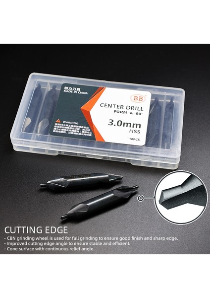 A-HSS-CO(10PCS) 1.25 Bb Merkez Matkap Karbür Hss Co M35 Havşa Pah Ucu A B Form Çapı 1 1.5 1.6 2 3.15 4 5 6 (Yurt Dışından) fırsatları