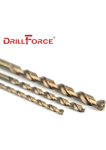 3X100MM 5 Adet Drillforce Araçları 5 Adet 1.0MM-13MM Hssco 5% Kobalt M35 Uzun Büküm Matkap Uçları Paslanmaz Çelik Alaşımlı Çelik Dökme Demir (Yurt Dışından) fiyatları